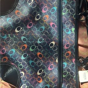 Brand new with tags Coach multi color purse